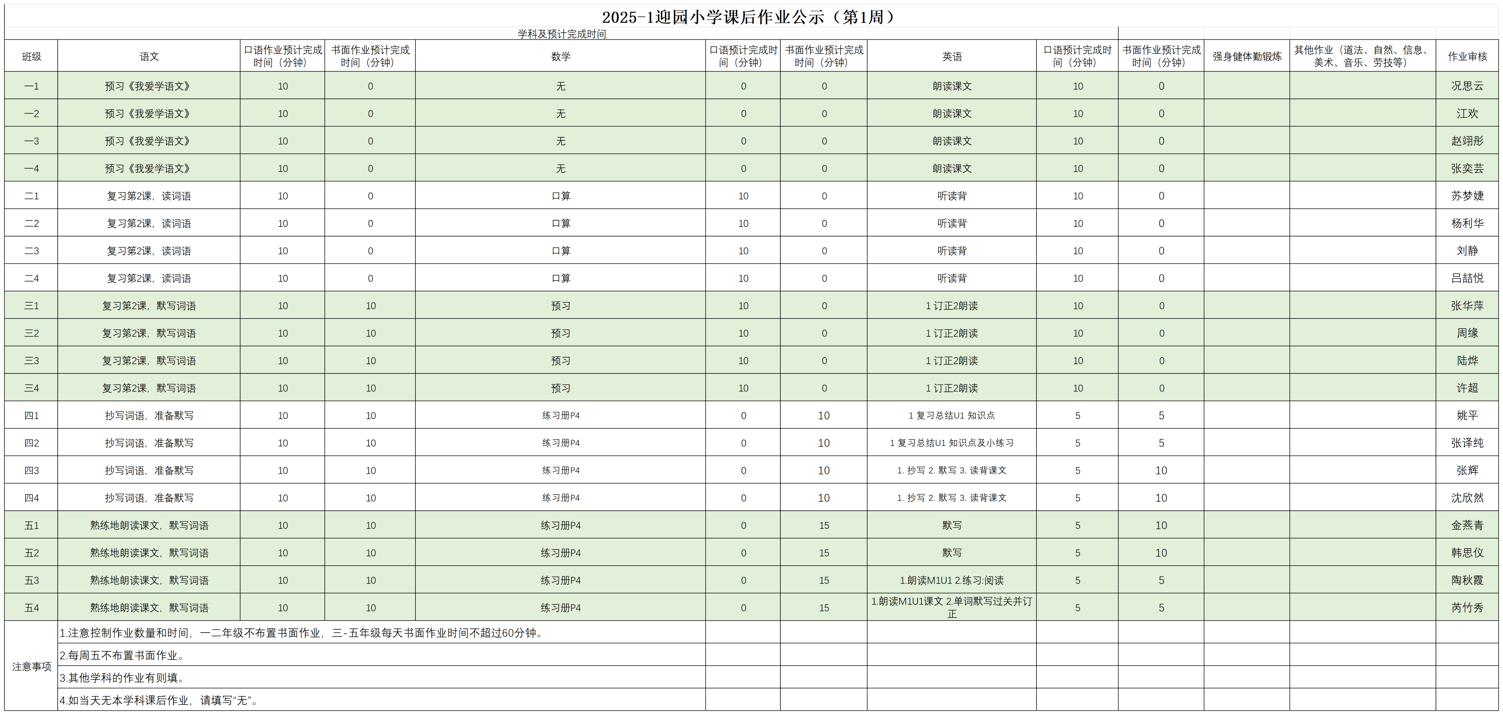 2025-1迎园小学课后作业公示（第一周）_9.4(1).png